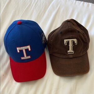 Set of 2 Texas Rangers Hat Set